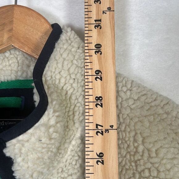 Vineyard Vines Vest Sherpa Fleece Deep Pile Stone Full Zip NWT Men Size XL - Picture 3 of 10